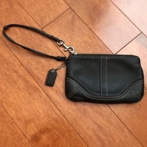 Black Coach Wristlet